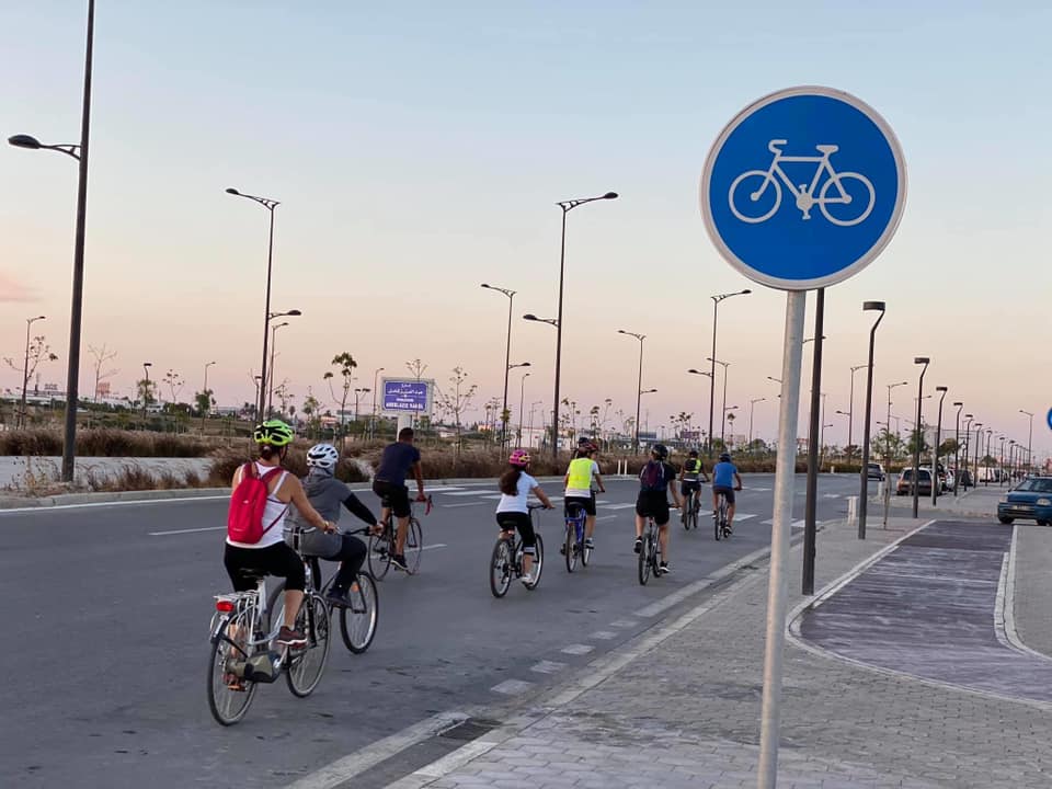piste cyclable à Tunis