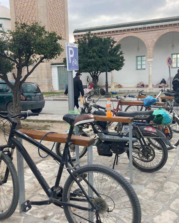 Parking vélo installé Saf Saf , la Marsa       